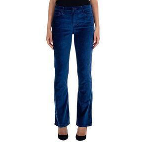 Women’s Blue Velvet Stretch Pants Size 4